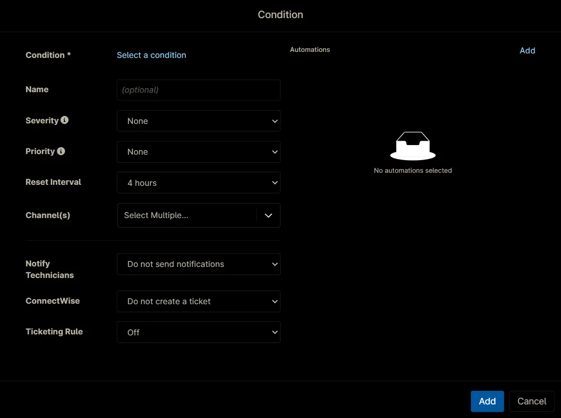 ConditionScreen