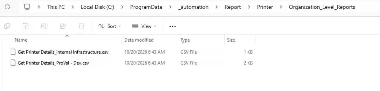 CSV Folder