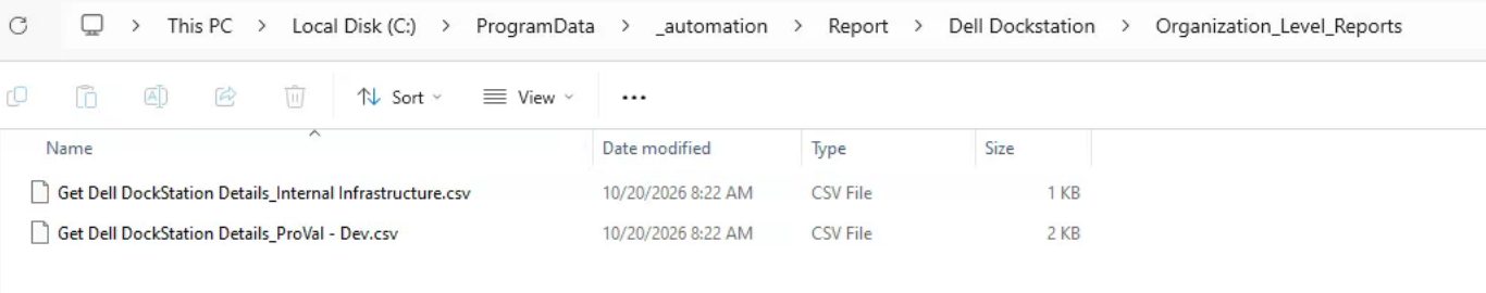 CSV Folder
