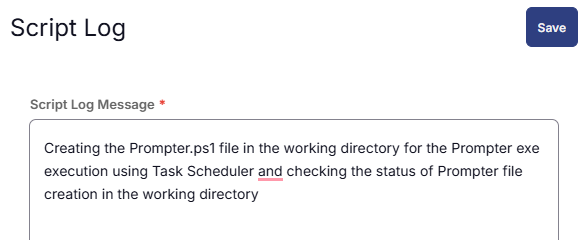 Log Message