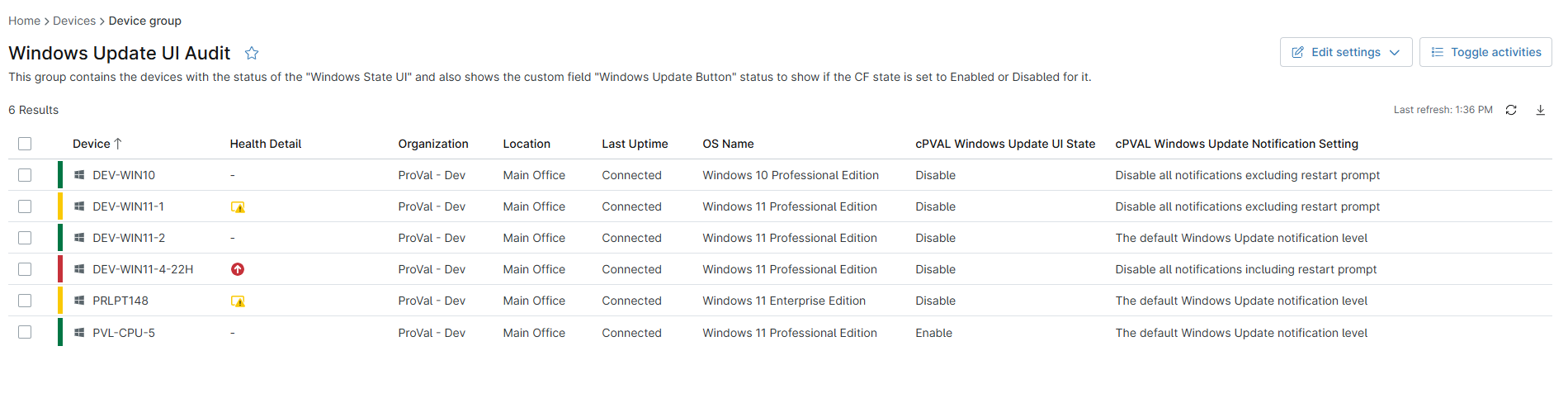 Sample Screenshot