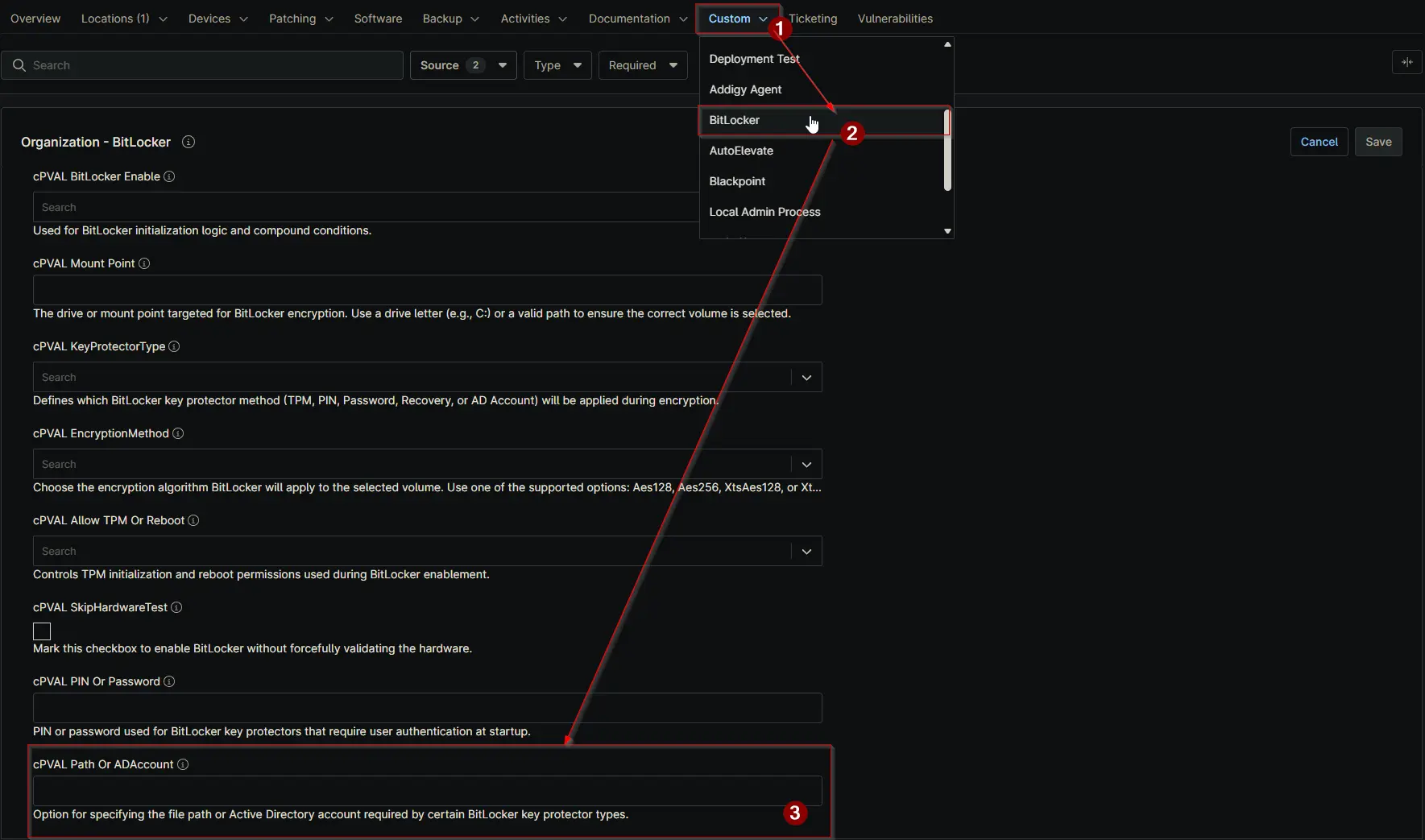 cPVAL Path Or ADAccount