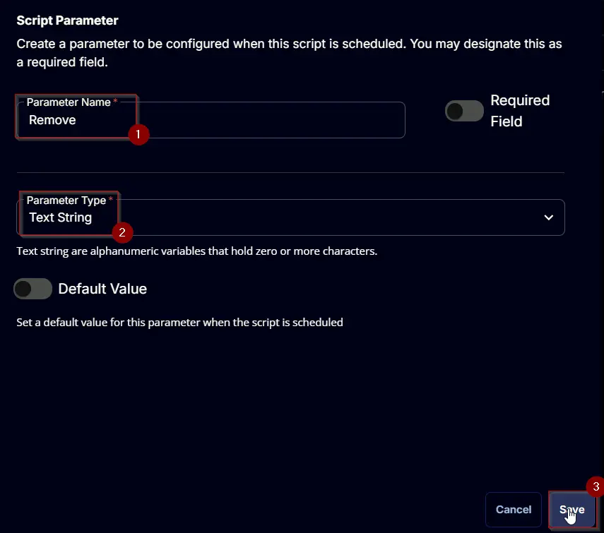 Add Parameter 6