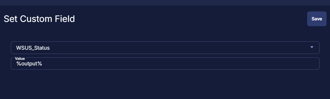 Custom field set