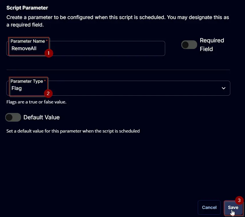Add Parameter 9