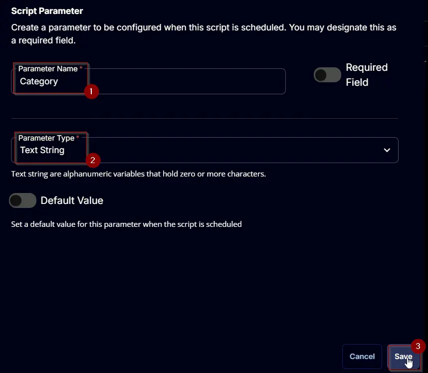 Add Parameter 12