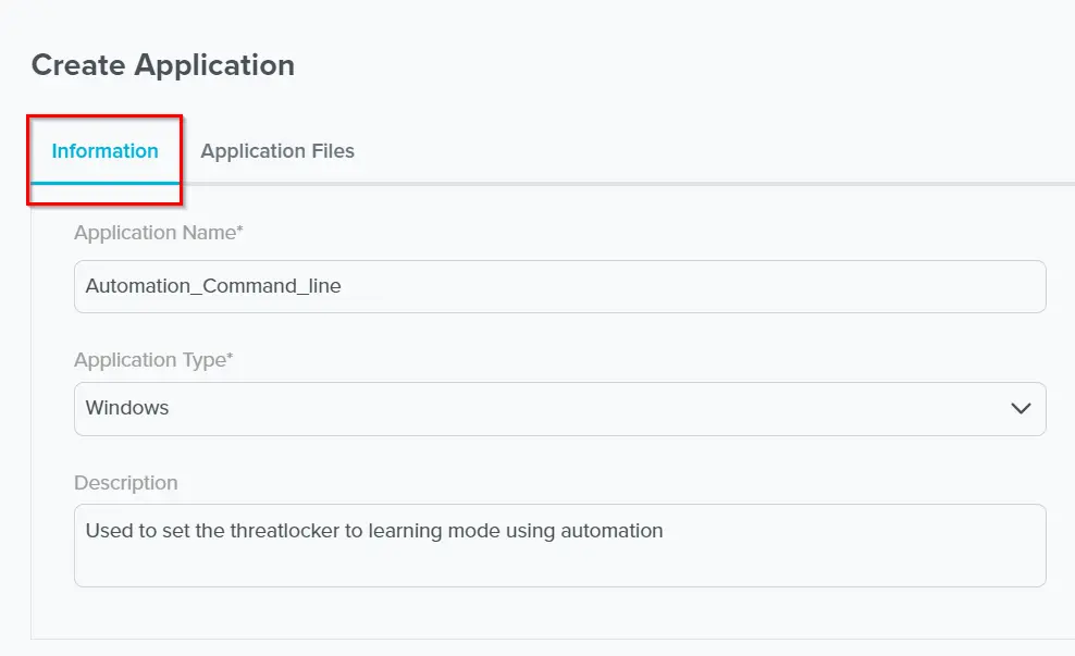 Application Name