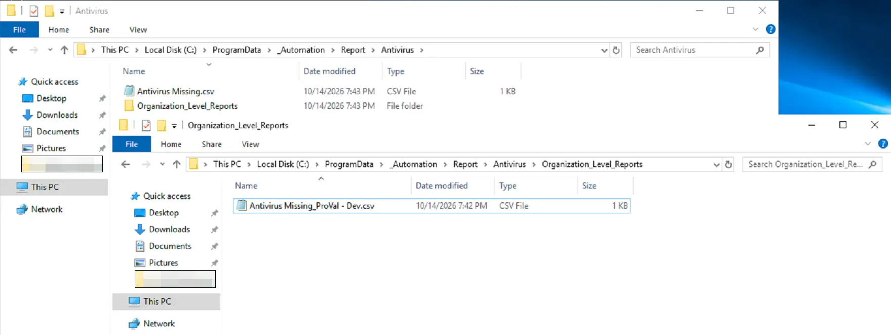 CSV Folder