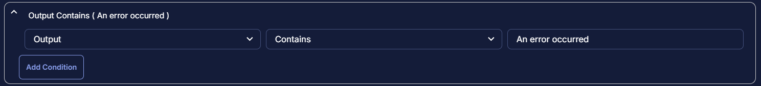 Output Contains