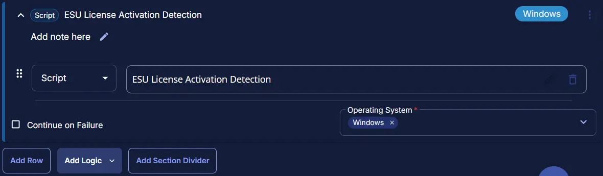 ESU License Activation Detection