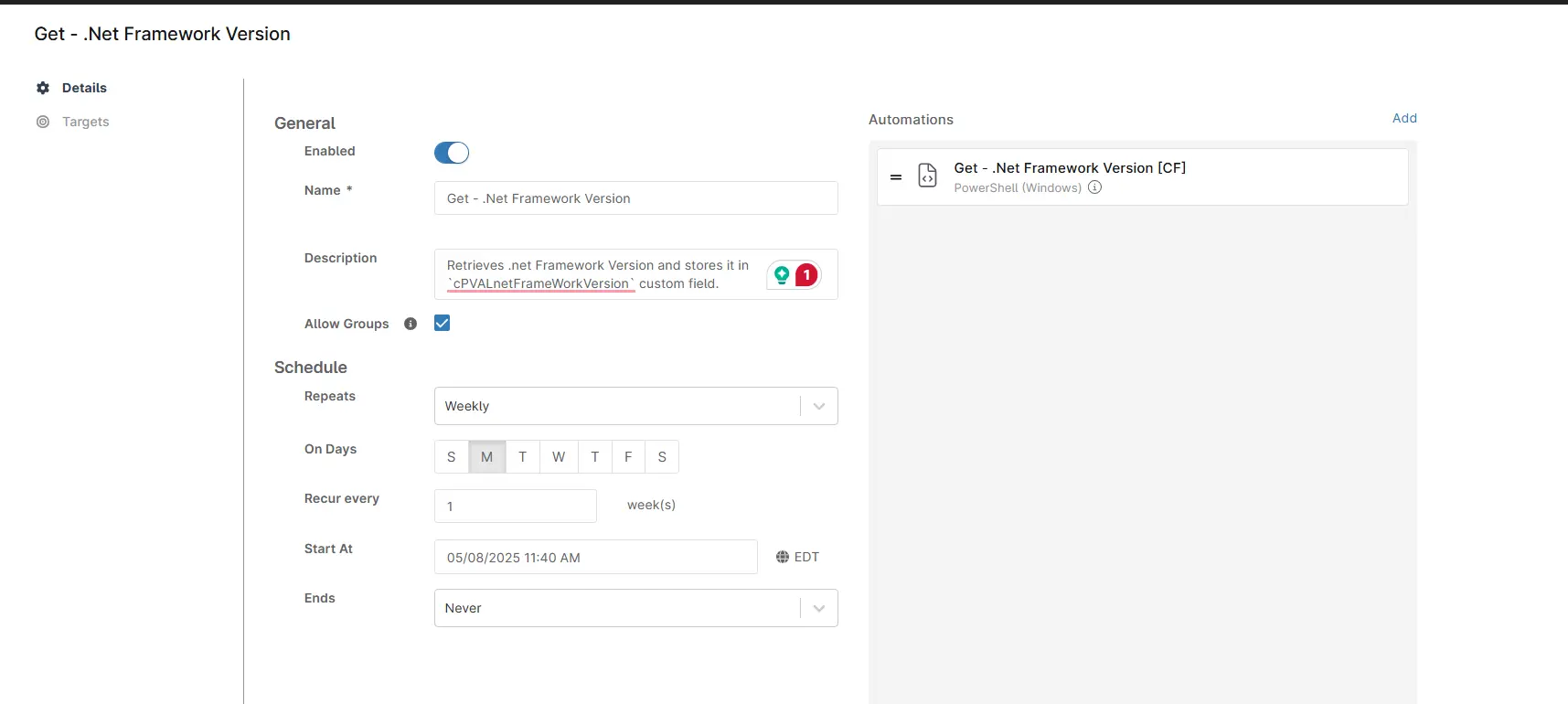 TaskCreation