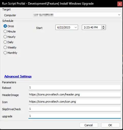 Upgrade Prompt