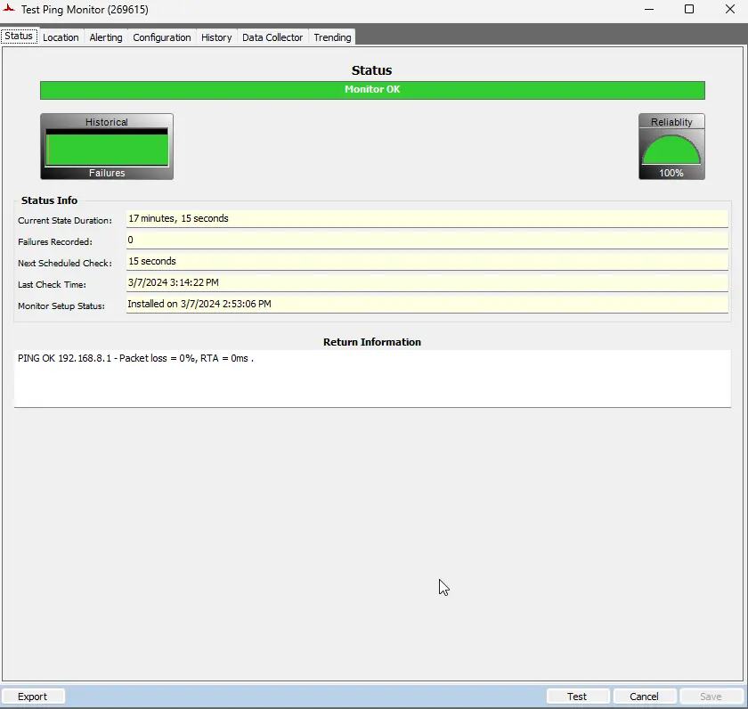Status Tab