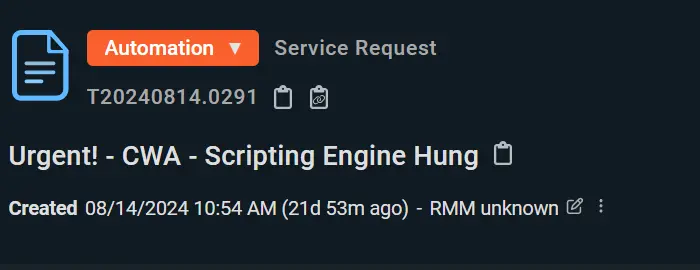 Example Ticket