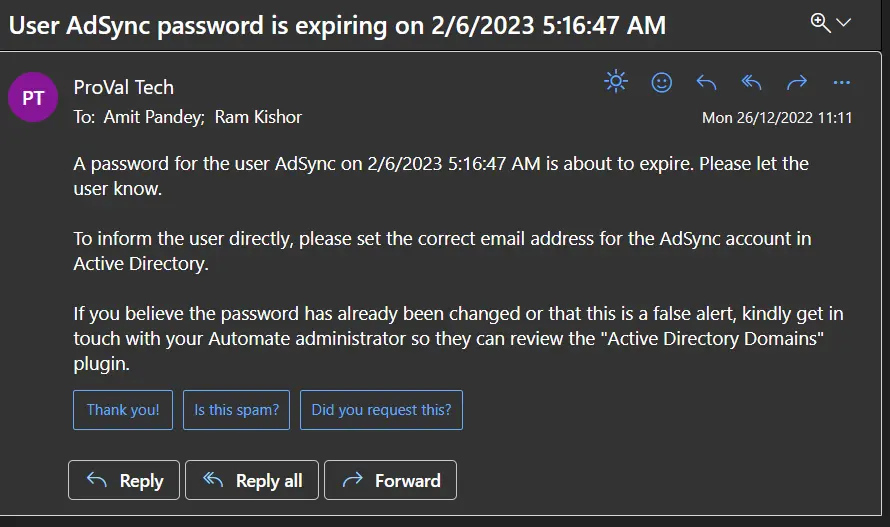 Default Email Address