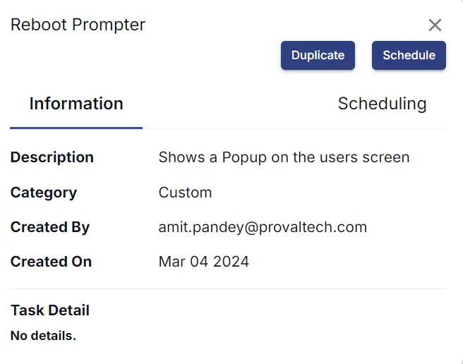 Task Details