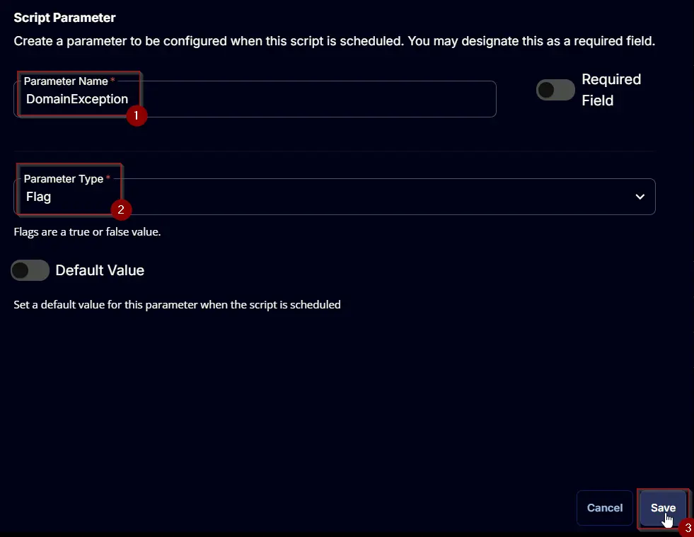 Domain Exception Step 3