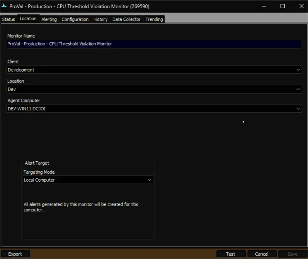 Sample Remote Monitor
