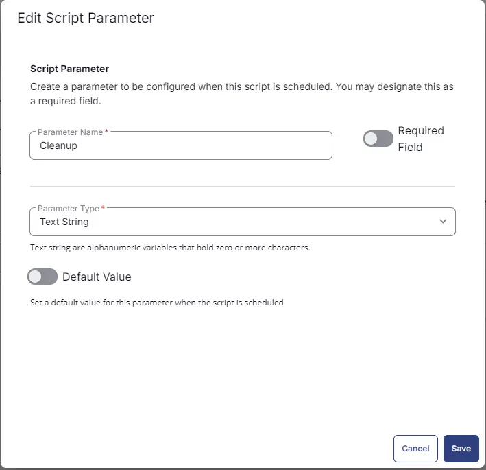 Confirm Another Parameter