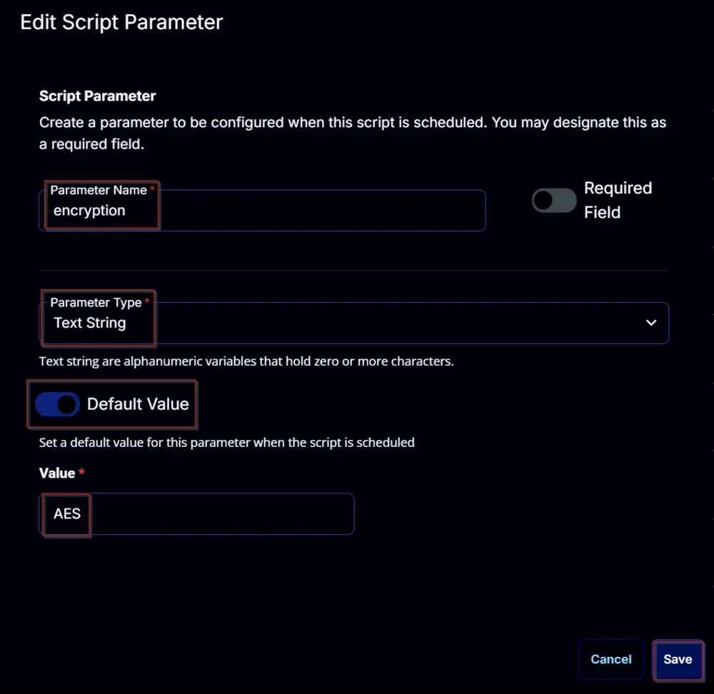 Encryption Save