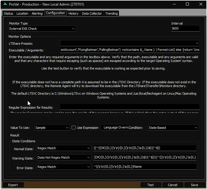 Sample Remote Monitor