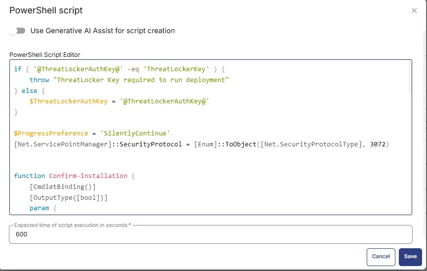 PowerShell Script Execution Image