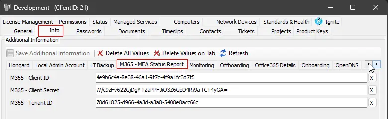 Client-Level EDFs