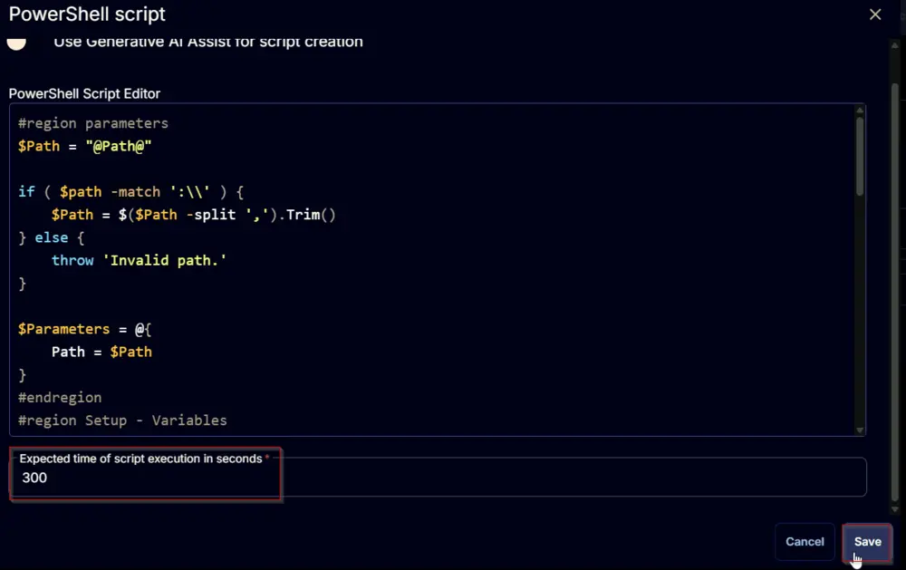 PowerShell Script Execution Image