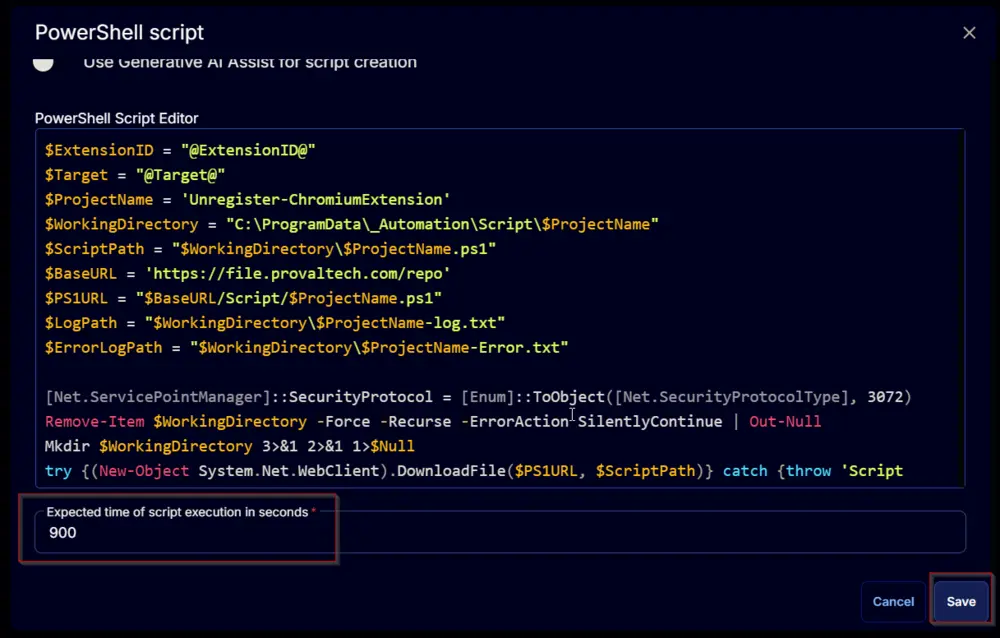 PowerShell Script Save