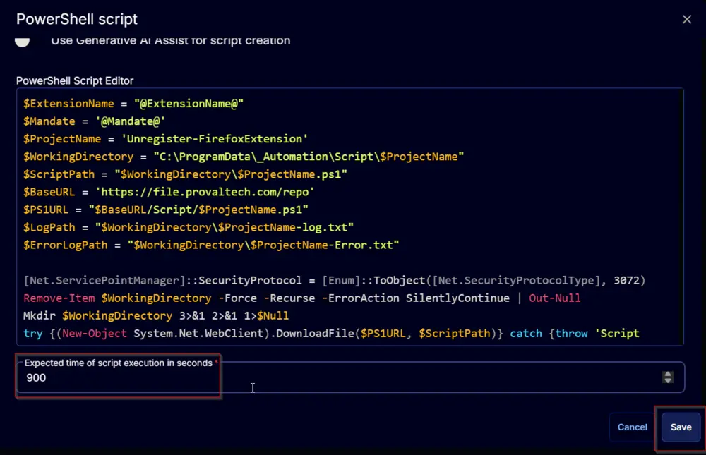 PowerShell Script Save