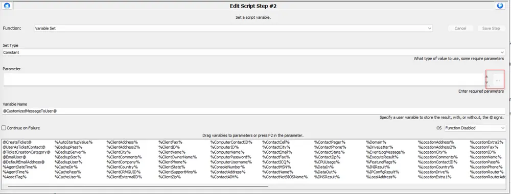Script Text Editor