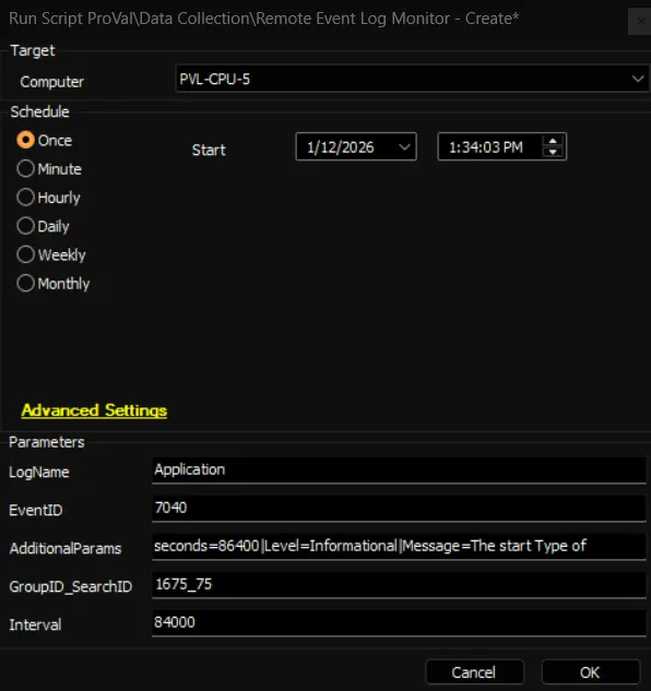 Monitor Configuration