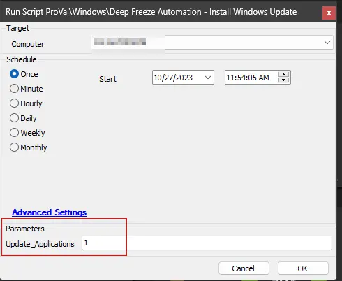 Update Installed Applications