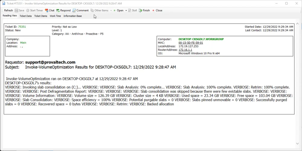 Ticket Example