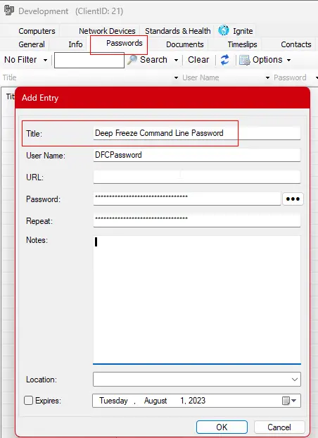 Deep Freeze Command Line Password