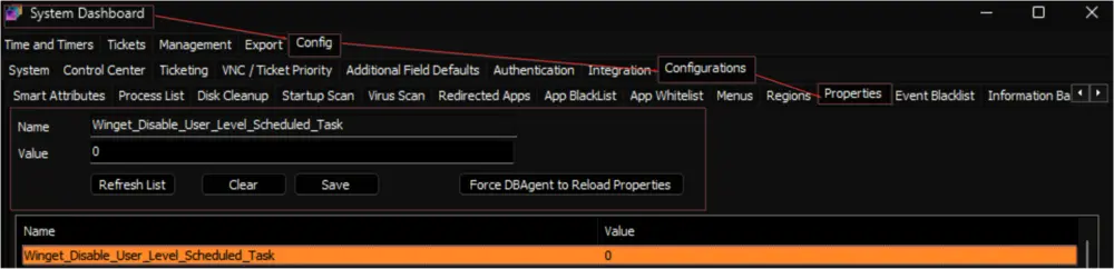 System Properties