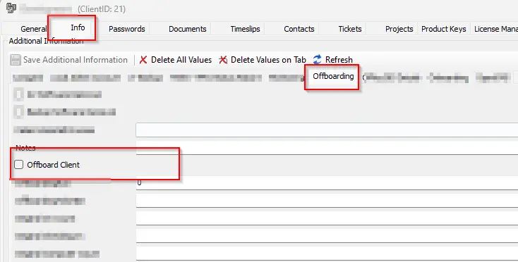 Offboard Client Image