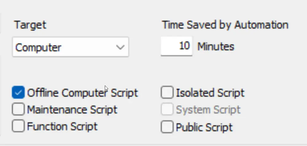 Offline Computer Script