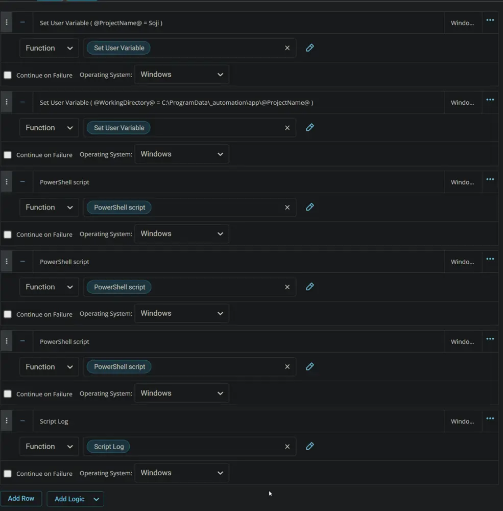 Completed Script