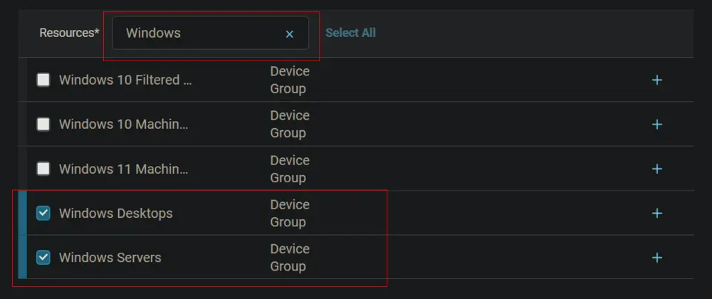 Select Groups