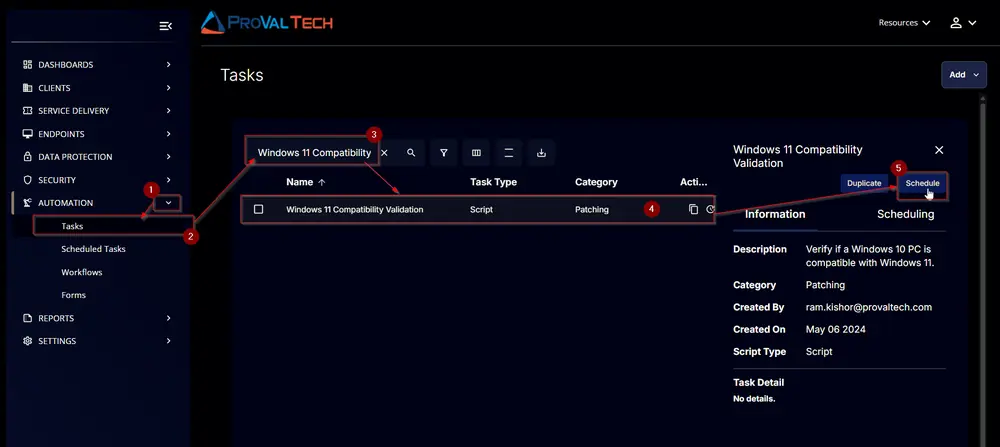 Schedule Task Image