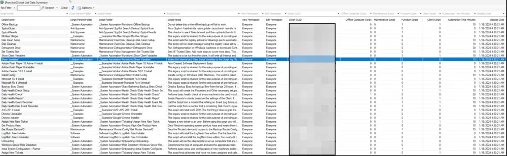 Example Screenshot