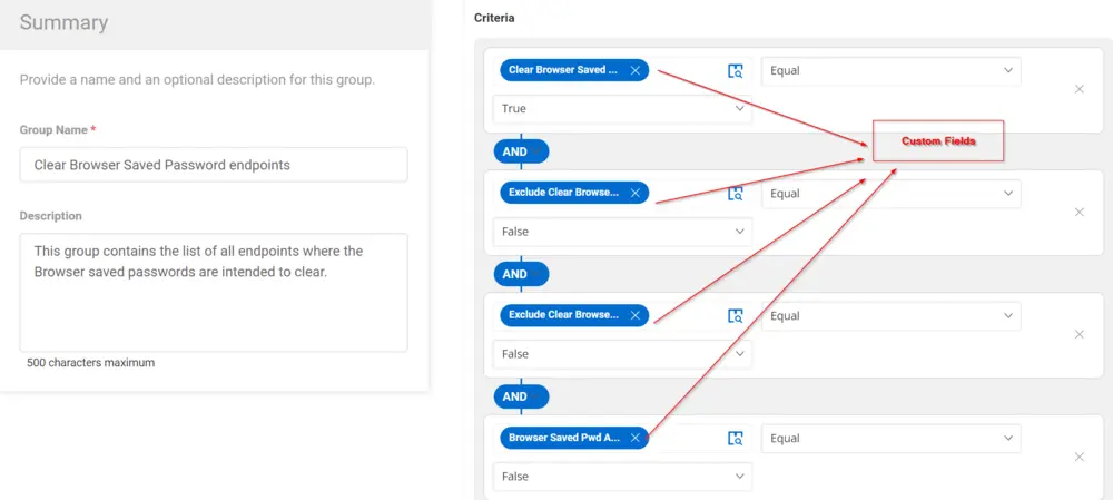 Clear Browser Saved Password endpoints