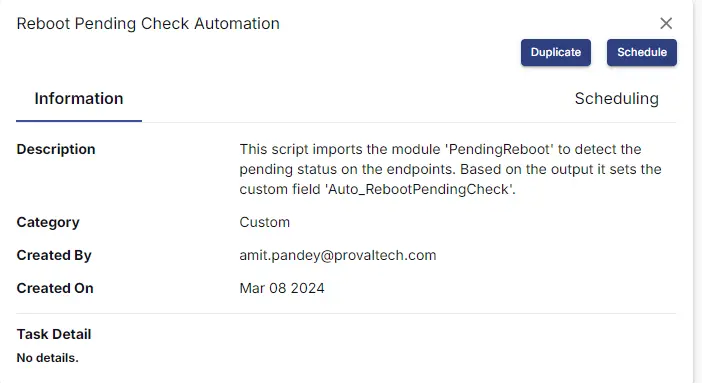 Task Details