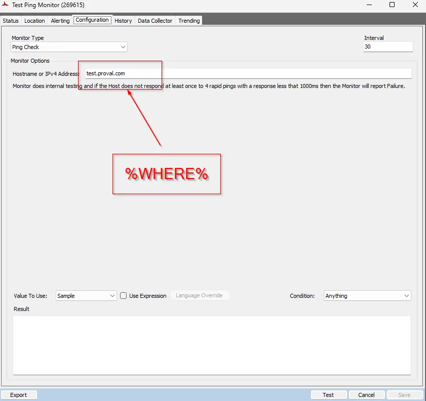 Configuration Tab
