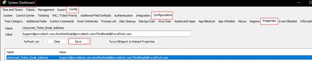 Multiple Email Example
