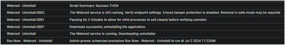 Failure Log