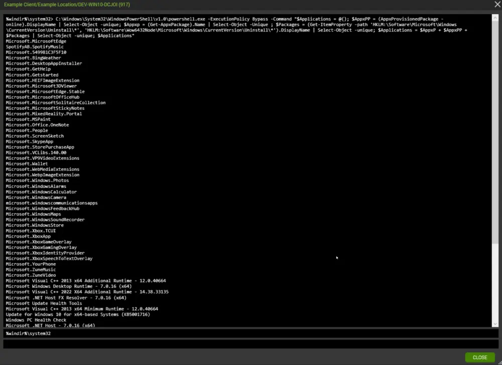 Command Execution
