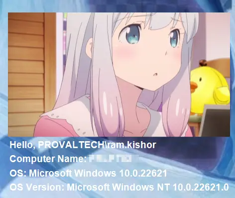 Result on End Machine 3