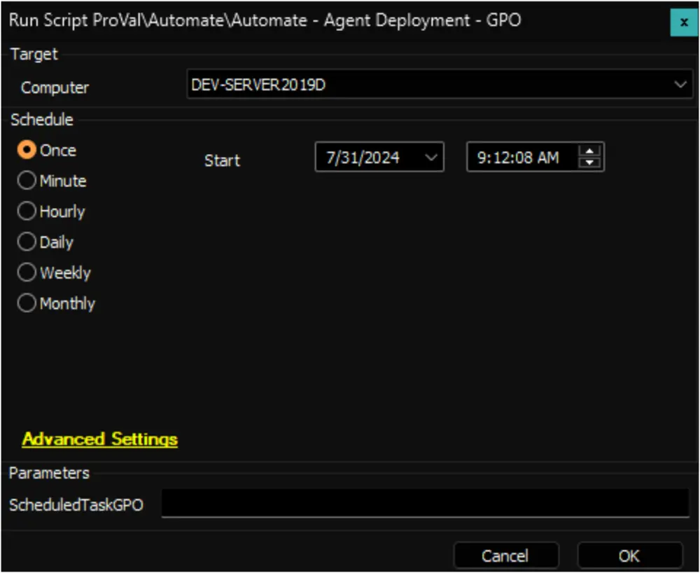 Create Startup Script GPO